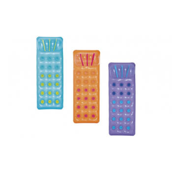 Neonowy Materac plażowy BESTWAY Fioletowy 188x71cm + Zestaw naprawczy